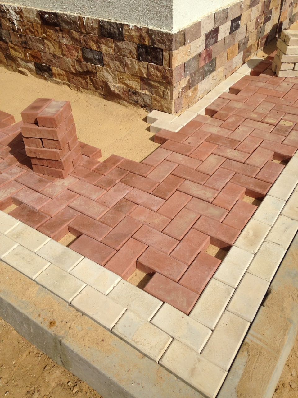 Product image - We are based in Egypt. Specialized in the production of paving blocks, bricks, Terrazzo Tiles and Interlock. We have the best prices and quality. If interested to buy from us please Whatsapp +201112126569 or +201206444502