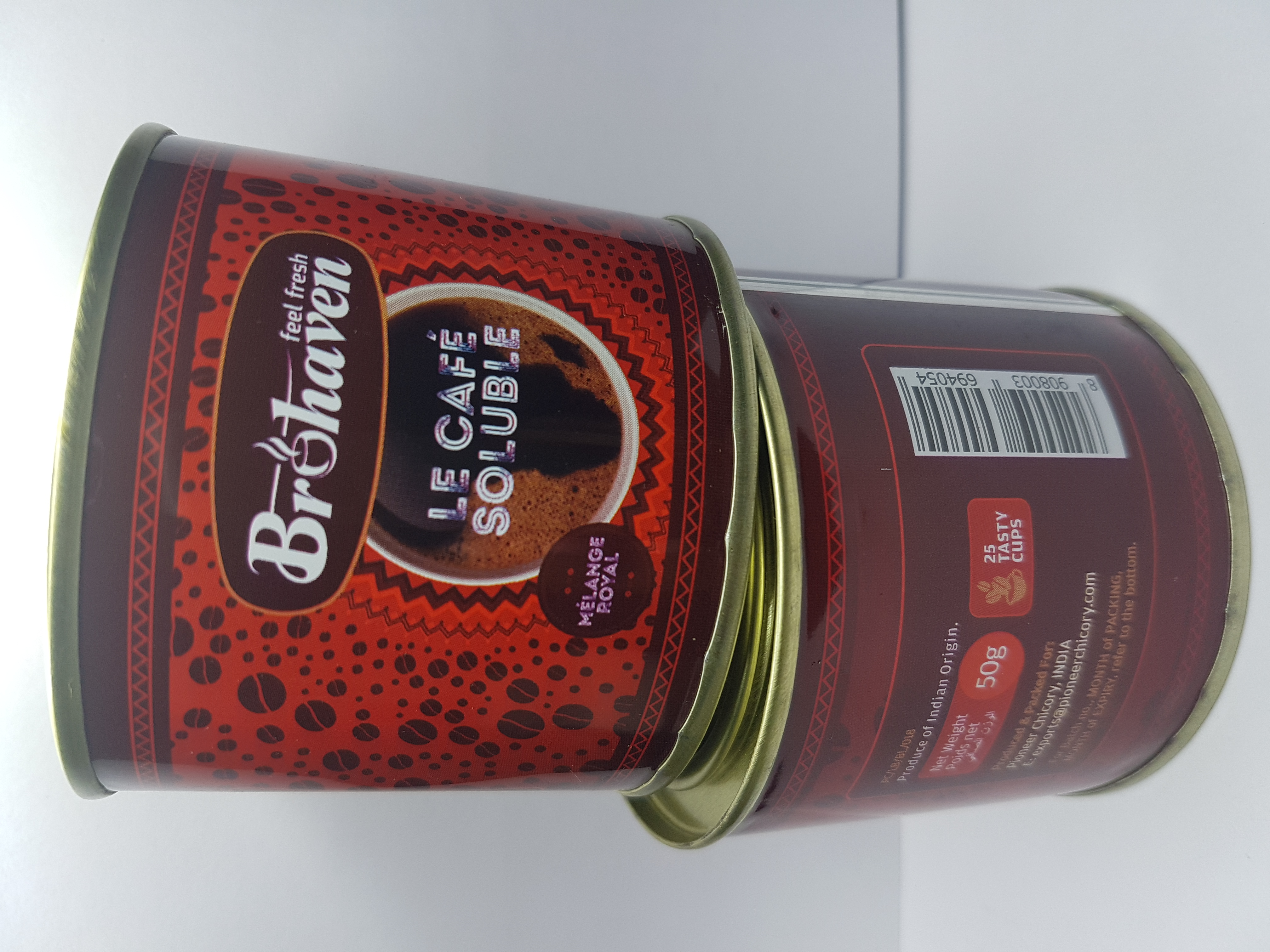 Product image - SOLUBLE COFFEE PACKED IN 50 GMS. & 200 GMS. TINS