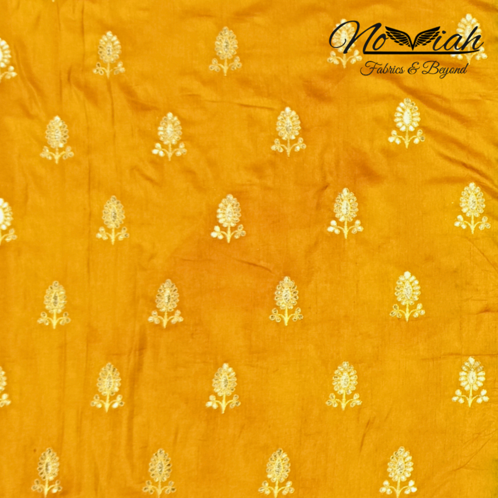 Product image - Fabric - Nylon

Blouse - With Blouse Piece

Brand - Noviah Fabrics

Wash Care - Dry Clean

Colour - Yellow

Saree Length - 6.50m