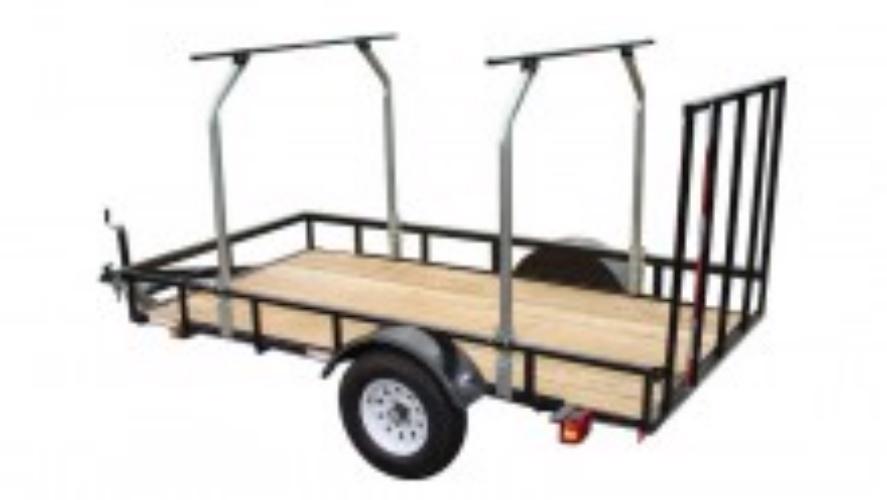 Product image - Product Description
Product Information
Get the most out of your standard utility trailer with the Malone® TopTier™ Utility Trailer Load Bar Kit! Load your canoes, kayaks or bikes onto the load bars, leaving the trailer bed available for your other gear or equipment. This kit works with 4’ or 5’ wide trailer decks and is easy to install. The 14-gauge steel racks feature a galvanized coating for corrosion resistance, 