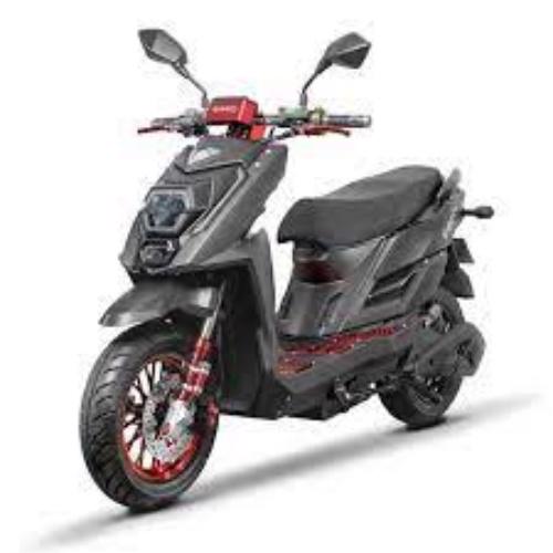 Product image - Product Description
SPECIFICATIONS
MODEL NAME
Emmo Koogo Electric Moped
TOP SPEED
20 mph
RANGE
40 to 62 miles
MOTOR
500W Continuously QS
BATTERY
72V 30Ah or 72V 50Ah Removable
CHARGE TIME
3 - 10 Hours
BRAKING SYSTEM
F/R Hydraulic discs
MAX LOAD
620 Lbs
FOLDABLE
No
WEIGHT
265 Lbs
SMART TECHNOLOGY
LCD Display (speedmeter in kph)
TIRES
F/R 120/70-12 Tubeless
ASSEMBLY
80 - 90% Assembled
DIMENSIONS
74"x40"x31.5"