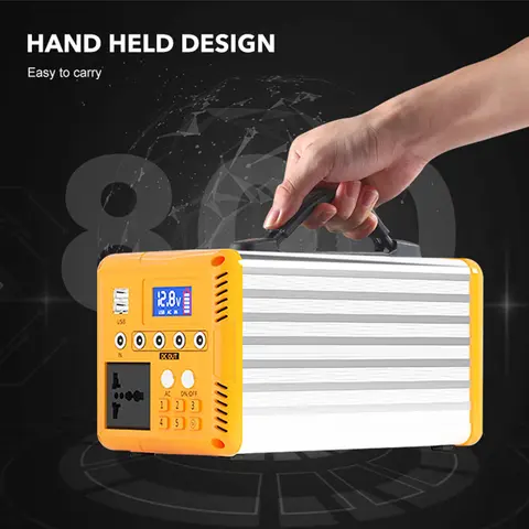 Product image - F360 AC /DC Solar Generator is built with 500W inverter and 100W DC power output capacity. It has 12.8V 28ah lithium ion battery and can power television, fan, blender, laptop, printer, wifi router, light bulbs and Many more electronic appliances. It's packaged with four light bulbs, one AC charger, one USB cable and 100W solar panel. 