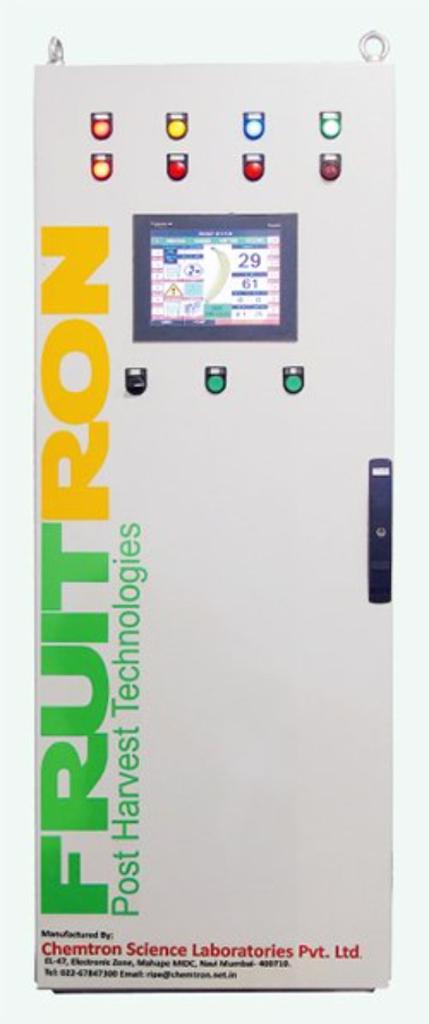 Product image - To store fruits for some duration you need refrigeration and to extend this duration by 2 to 3 folds you need a controlled atmosphere (CA) storage solution. In CA, fruit specific Oxygen (O2), Carbon dioxide (CO2) and Ethylene (C2H4) is maintained along with temperature for the very maximum storage duration. Th CA system consists of :Nitrogen generator,CO2 scrubber, CA gas analyzer, CA room accessories