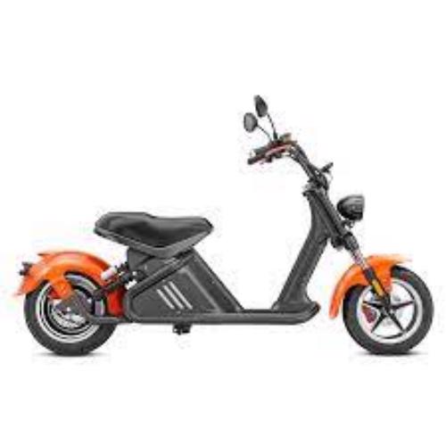 Product image - bestscooterstore.com Product Description
Cruise around town with ease, eco-friendly style and uncompromising quality. Emoto M8 chopper scooter is the perfect combination of performance and convenience - offering up to 2,000 watts of power for a smooth acceleration experience plus with front and rear lighting, disc brakes on both wheels as well as indicators allowing you to travel in confidence.

