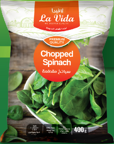 Product image -  Spinach has a wide range of health benefits including reducing cancer risk, protects eye health and prevent hair loss. They provide a good source of iron.