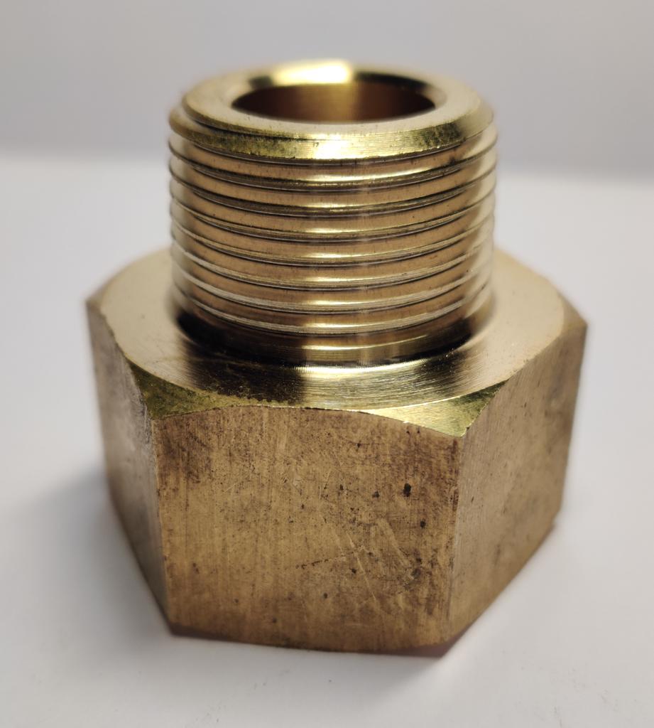 Product image - This is the brass adapter for hydraulic and water fittings, also we make it as per customer requirements. Contact us Email: empirexim@gmail.com, WhatsApp/call:  +918530723588