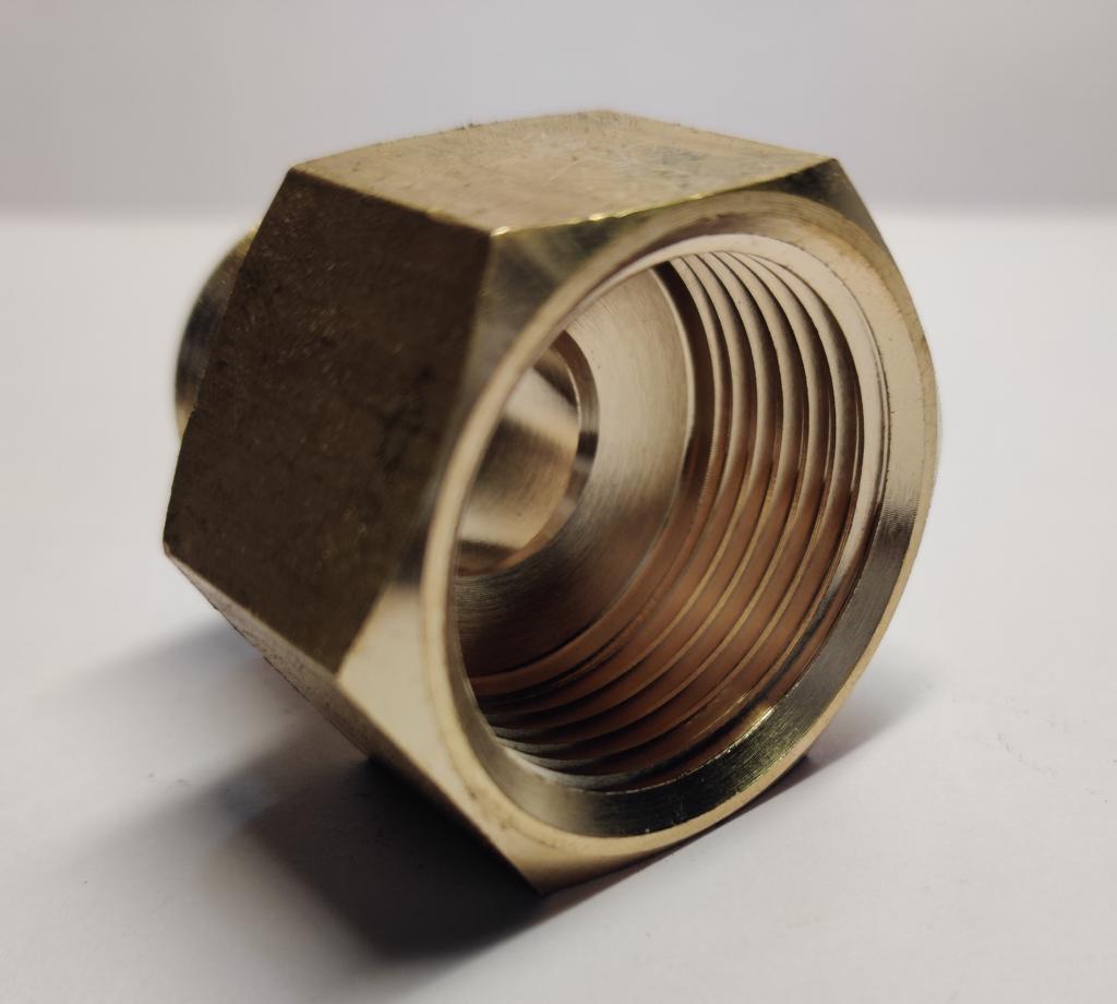 Product image - This is the brass adapter for hydraulic and water fittings, also we make it as per customer requirements. Contact us Email: empirexim@gmail.com, WhatsApp/call:  +918530723588