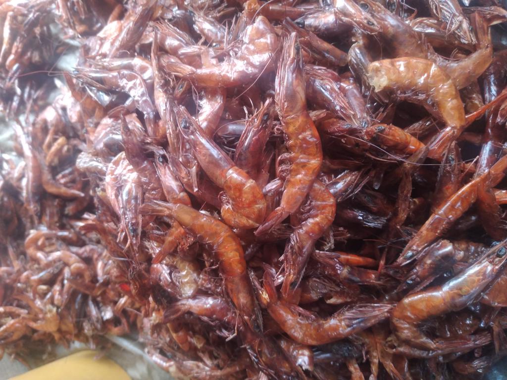 Product image - Freshly caught Prawns. selected and oven dried.