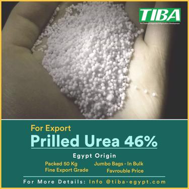 Public product photo - Granular & Prilled White free flowing urea packed or loose bulk  Industrial & Agriculture and feed grade Egypt origin 
