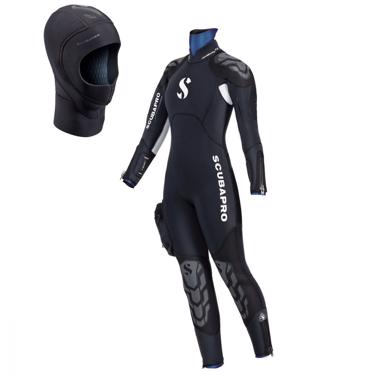 Public product photo - Product Description
 

NovaScotia Steamer 7.5 w/Hood Women-Black

 

Offering a snug-fitting, flexible dive suit with good thermal properties and minimal water intrusion, the NovaScotia semi-dry is the perfect solution for staying very warm and relatively dry while virtually eliminating hydrodrag, radically improving a diver's ability to move easily through the water. With its 7.6/6.5mm thickness, easy-zip waterproof