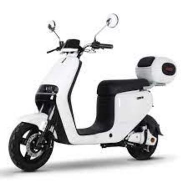 Public product photo - Product Description
SPECIFICATIONS
MODEL NAME
Emmo Ado Electric Moped
TOP SPEED
20 mph
RANGE
25 to 62 miles
MOTOR
500W Continuously QS
BATTERY
48V 30Ah to 60V 50Ah Removable
CHARGE TIME
3 - 10 Hours
BRAKING SYSTEM
R: Drum / F: Hydraulic Disc
MAX LOAD
400 Lbs
FOLDABLE
No
WEIGHT
230 Lbs
SMART TECHNOLOGY
LCD Display (speedmeter in kph)
TIRES
3.00-10 Tubeless
DIMENSIONS
72.8"x50"x32"
