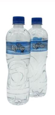 Public product photo - Refresh mineral water avialable in 500ml plastic bottles 