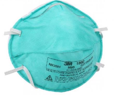 Public product photo - 3M , N95 , 1860 , HEALTH CARE PARTICULATE RESPIRATOR ( BLUE ) MASK . We have the above product available for export with all neccessary certifications as required . Our mask are keenly priced and we able to supply in large quantities.  Please WhatsApp +27823747040