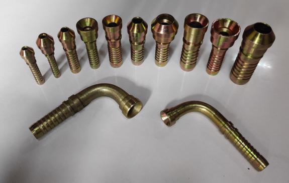 Public product photo - All types of hydraulic fittings like bend hex nipples, and much more as per customer requirements